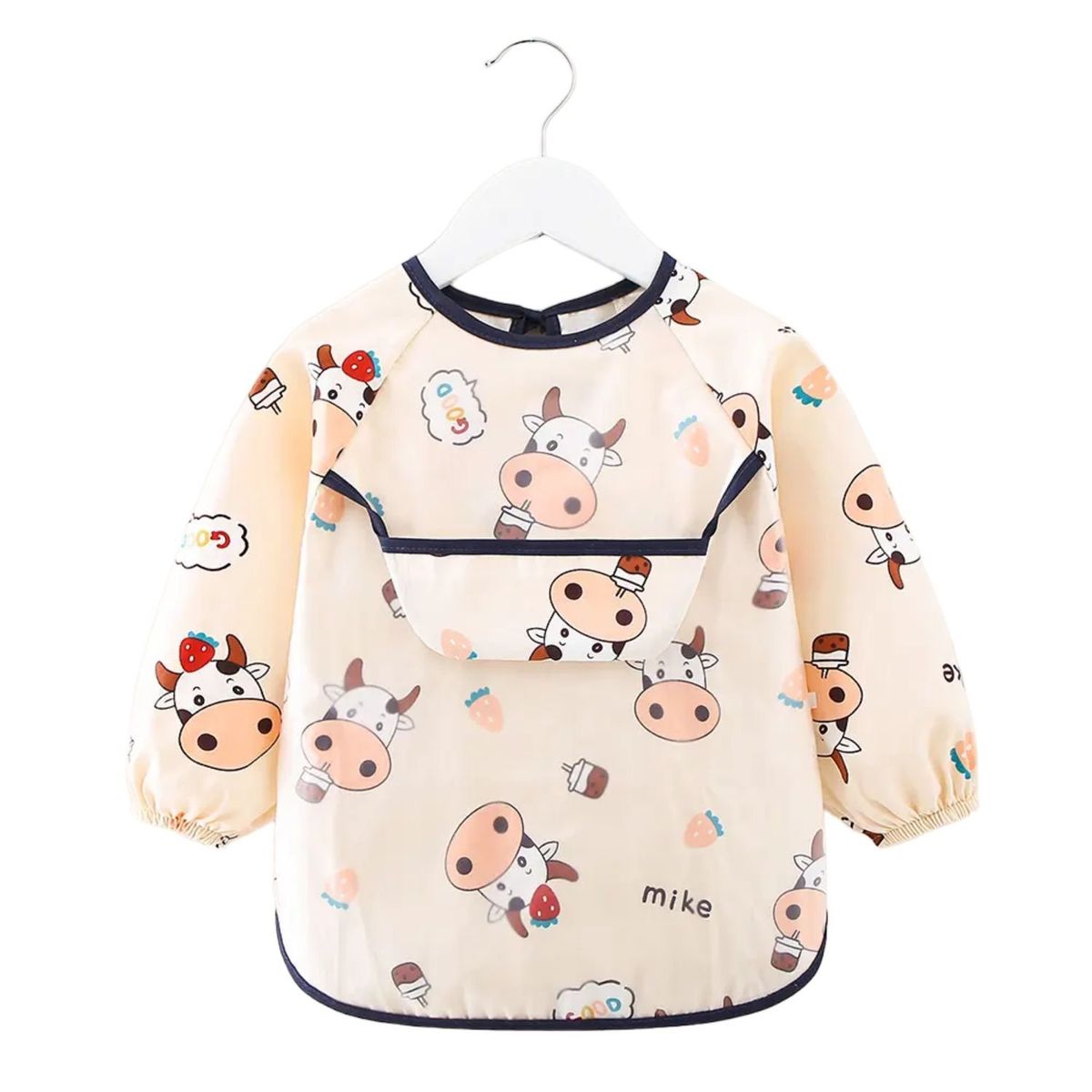 GENERICO - Babero Impermeable 18 a 24 meses Vaca Mike