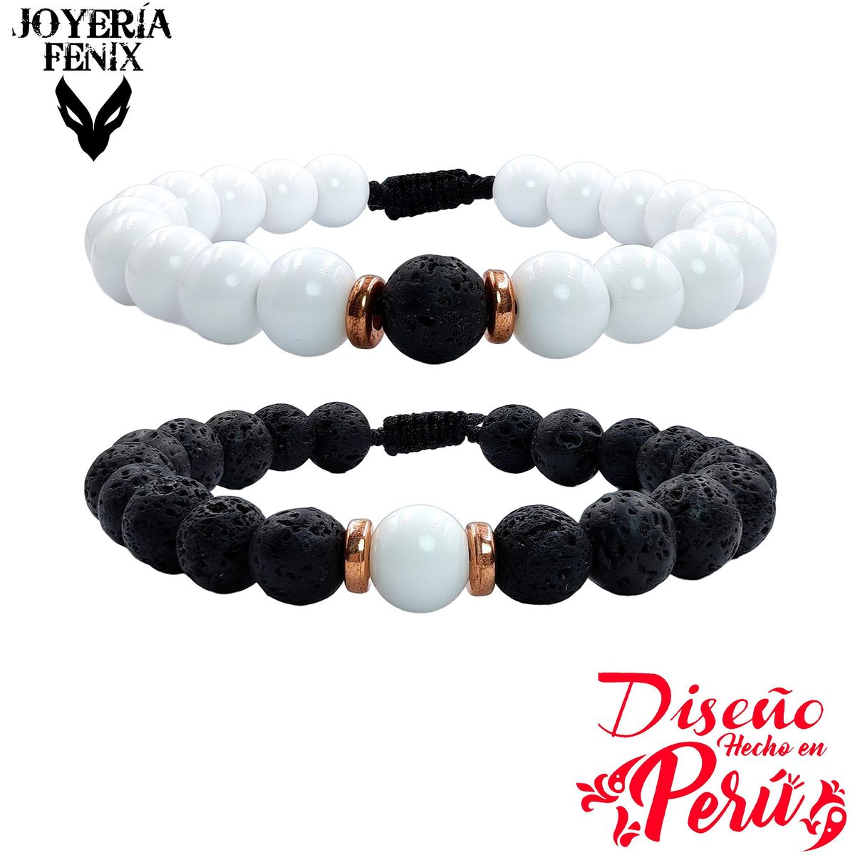 JOYERIA FENIX - Dúo Pulsera Piedra Natural - Joyería Fenix