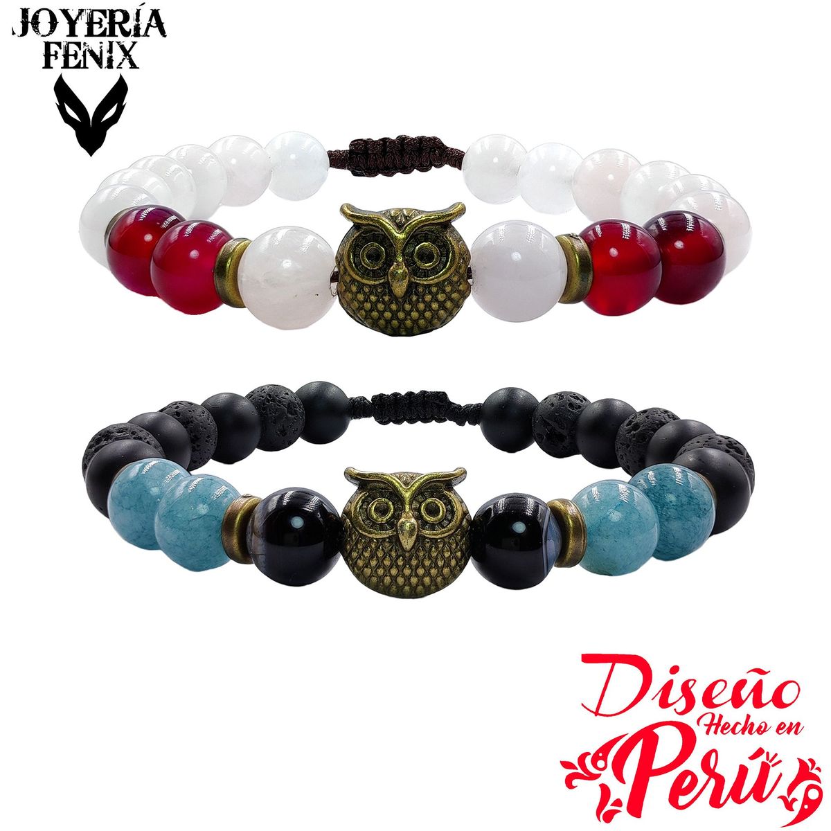 JOYERIA FENIX - Dúo Pulsera Búho - Joyería Fenix