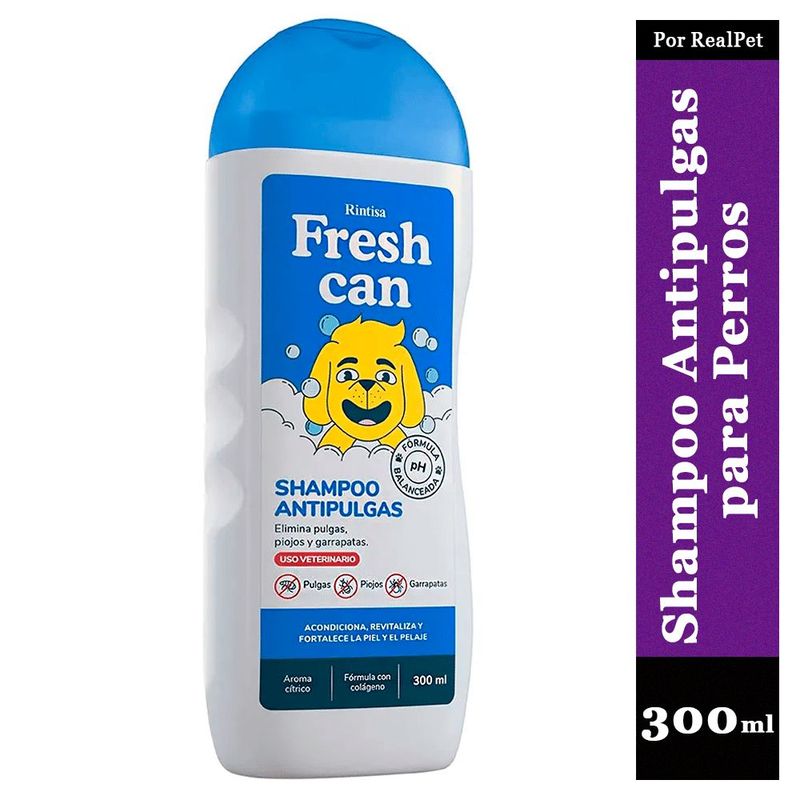 GENERICO - Shampoo para Perros Fresh Can Antipulgas Frasco 300 ml