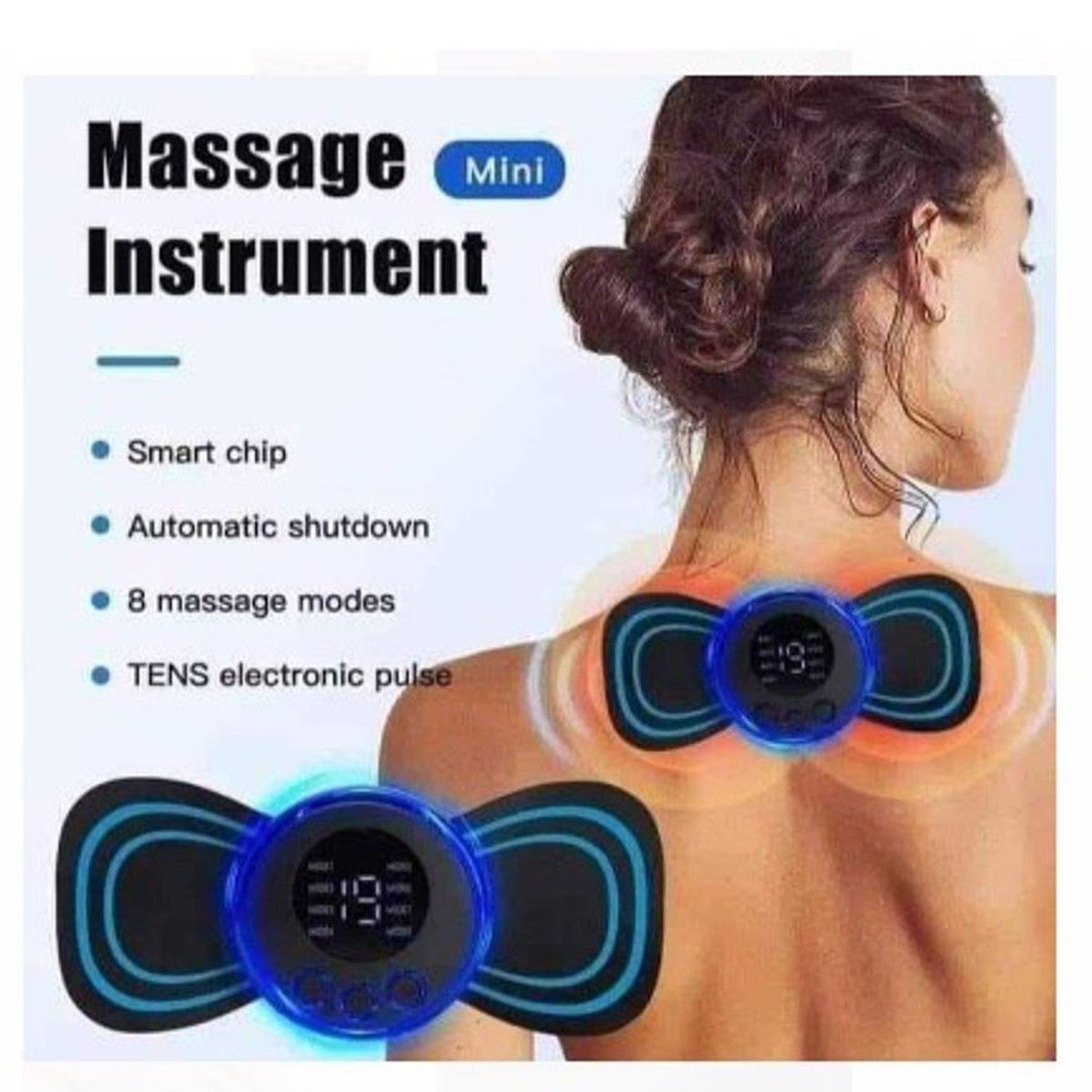 GENERICO - Mini Masajeador Mariposa Recargable  Electrico A1