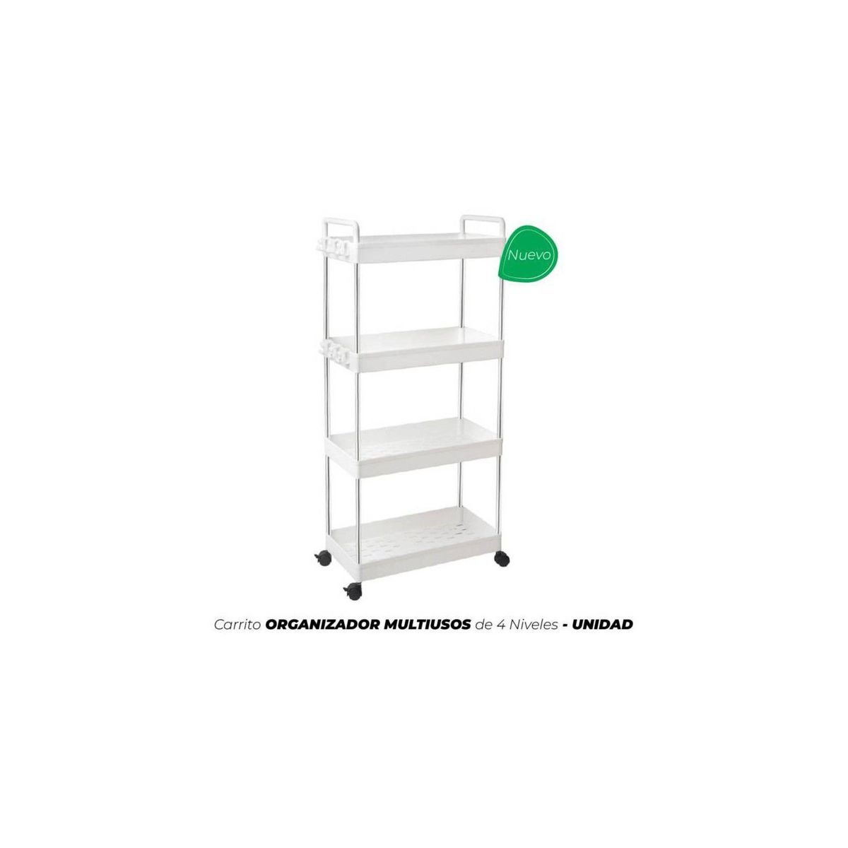 GENERICO - Carrito ORGANIZADOR MULTIUSOS de 4 Niveles