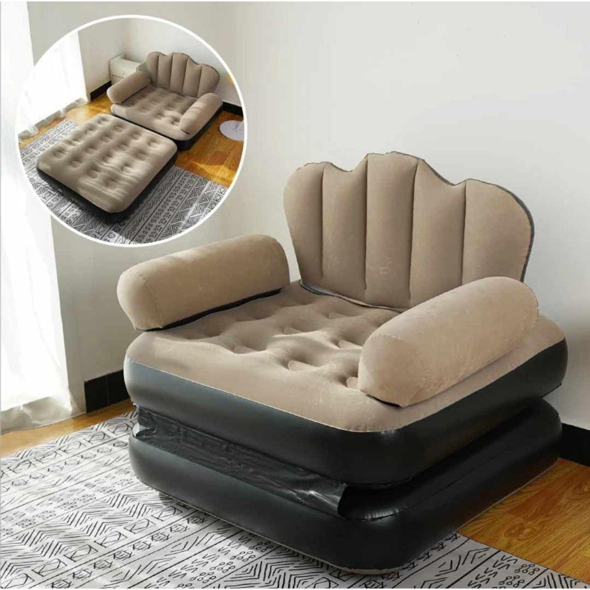 GENERICO - Sofa Cama Inflable Sillon Puff Gigante de Hogar Terraza Habitacion
