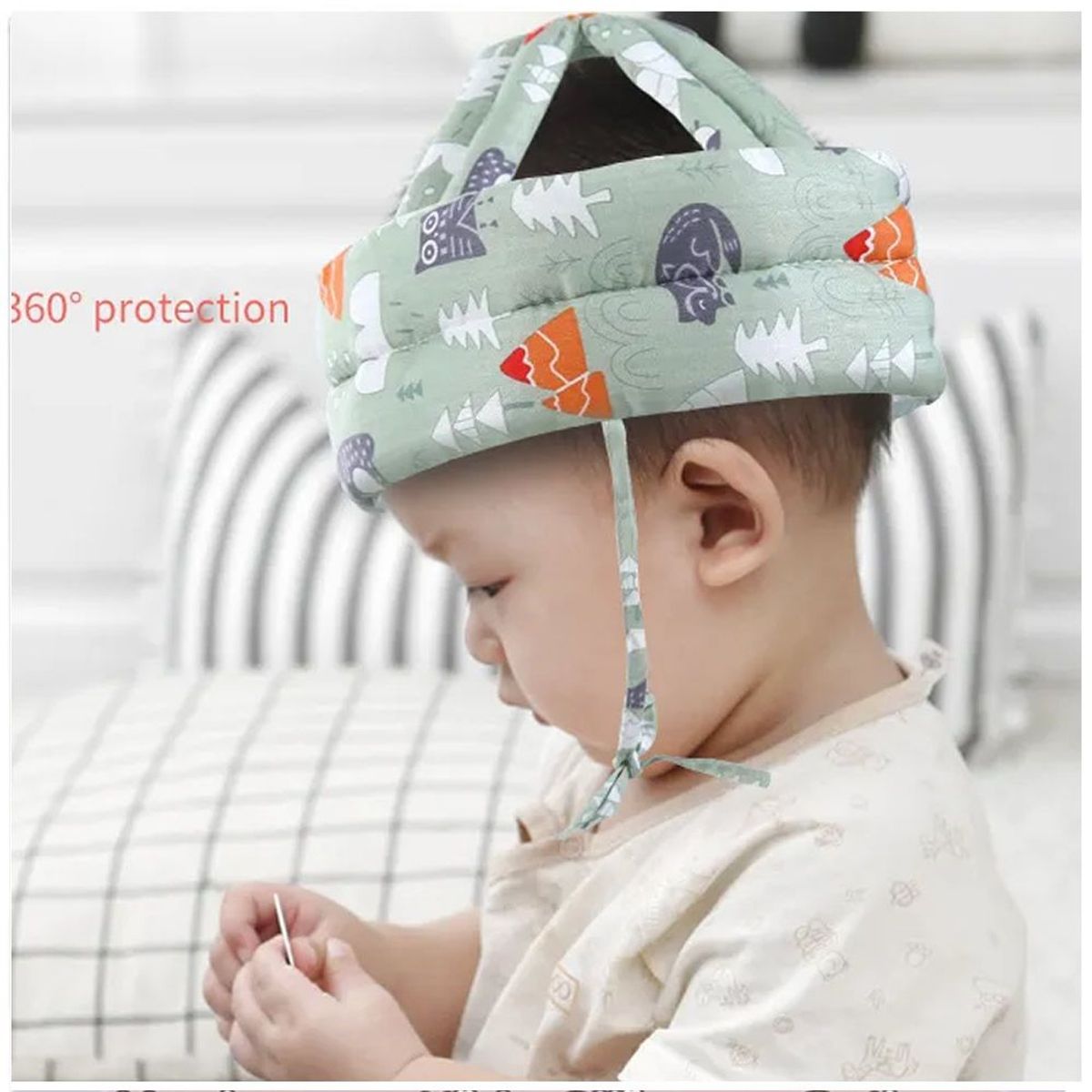 GENERICO - Casco Protector Para Cabeza Antigolpes Importado Bebe Niños