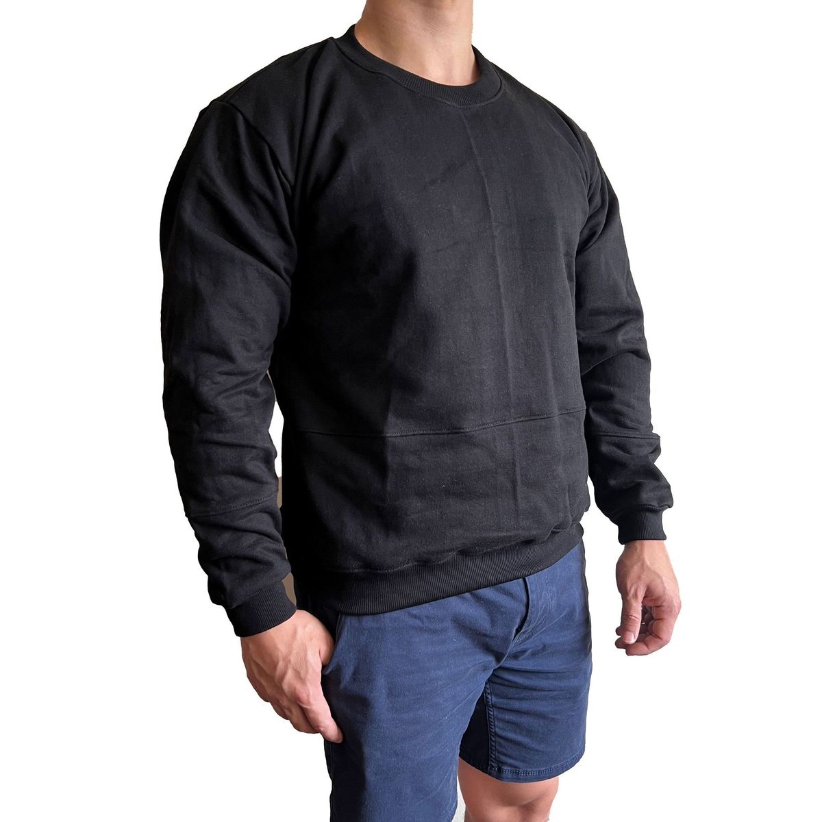 GENERICO - Polera Hombre Básico - Negro