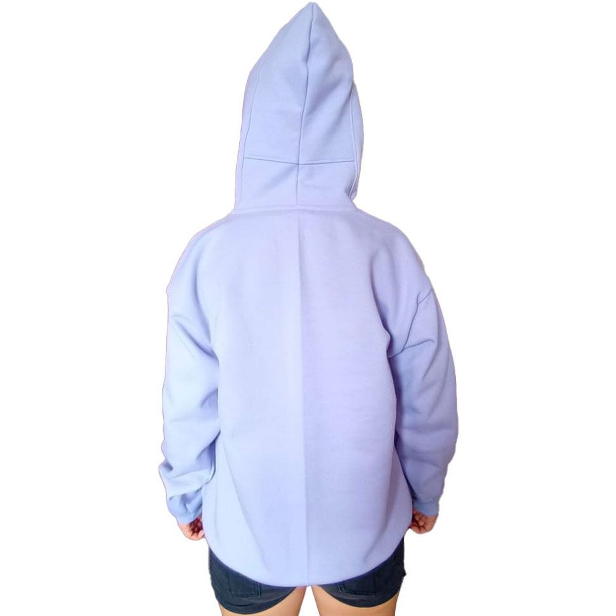 GENERICO - Polera Mujer Diseño Básico con Capucha - Lila