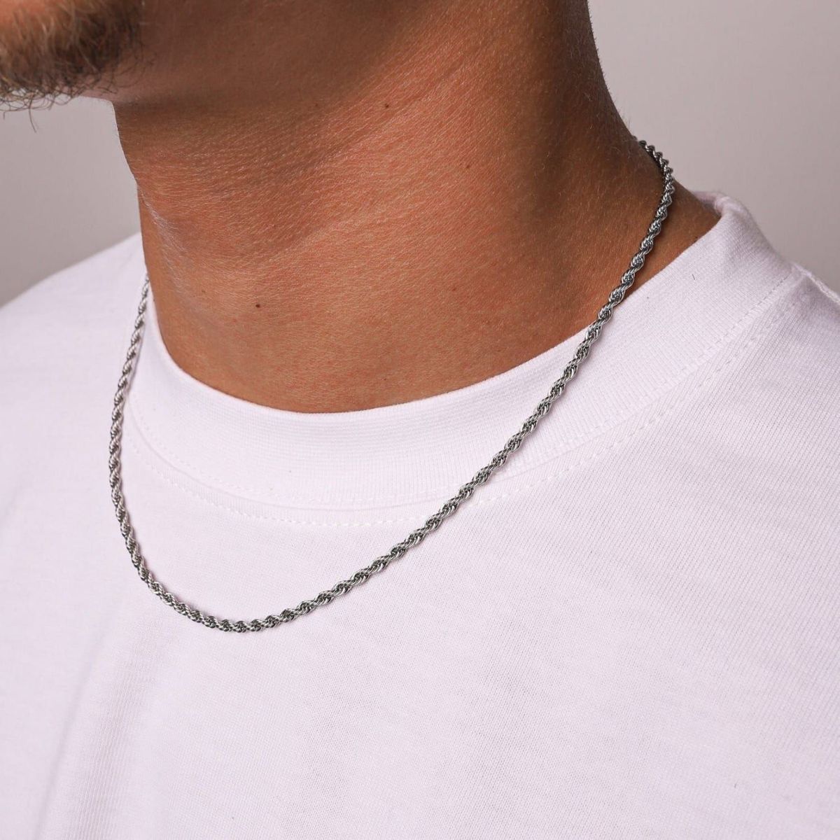 ALFA SFM - Cadena Rope Plateada