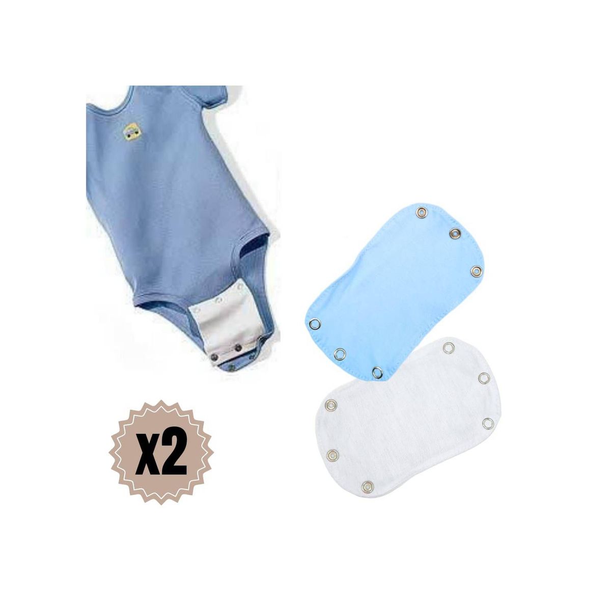 GENERICO - Extensor de bodies x2 Bebé Celeste