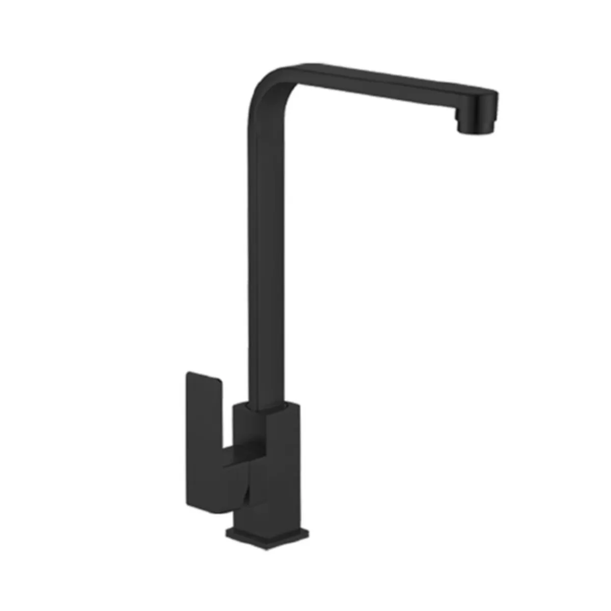 GENERICO - Llave ganso Acero Inoxidable Negro Agua Fría LC304-474701