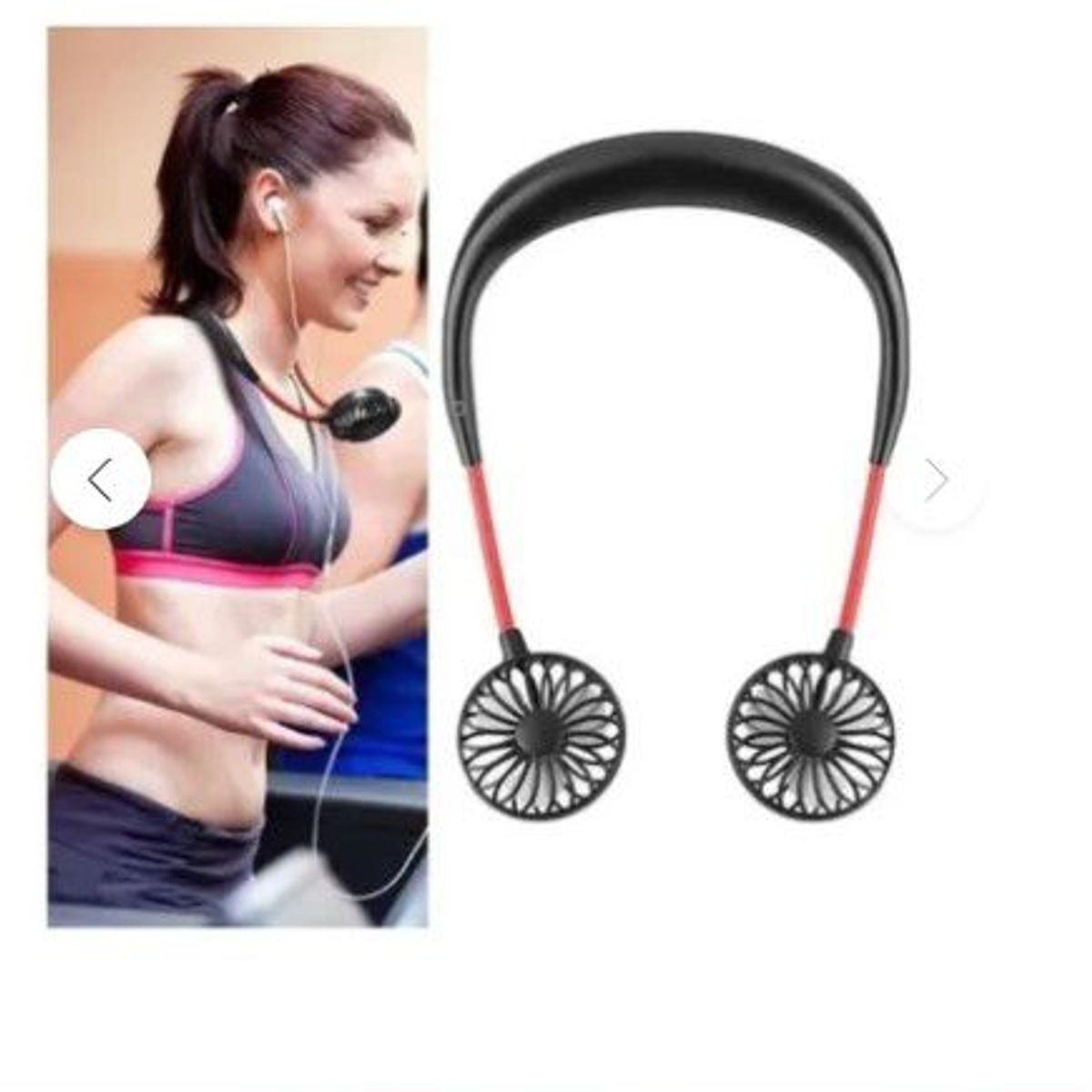 GENERICO - Ventilador Recargable Colgante Portátil Cuello Ajustable