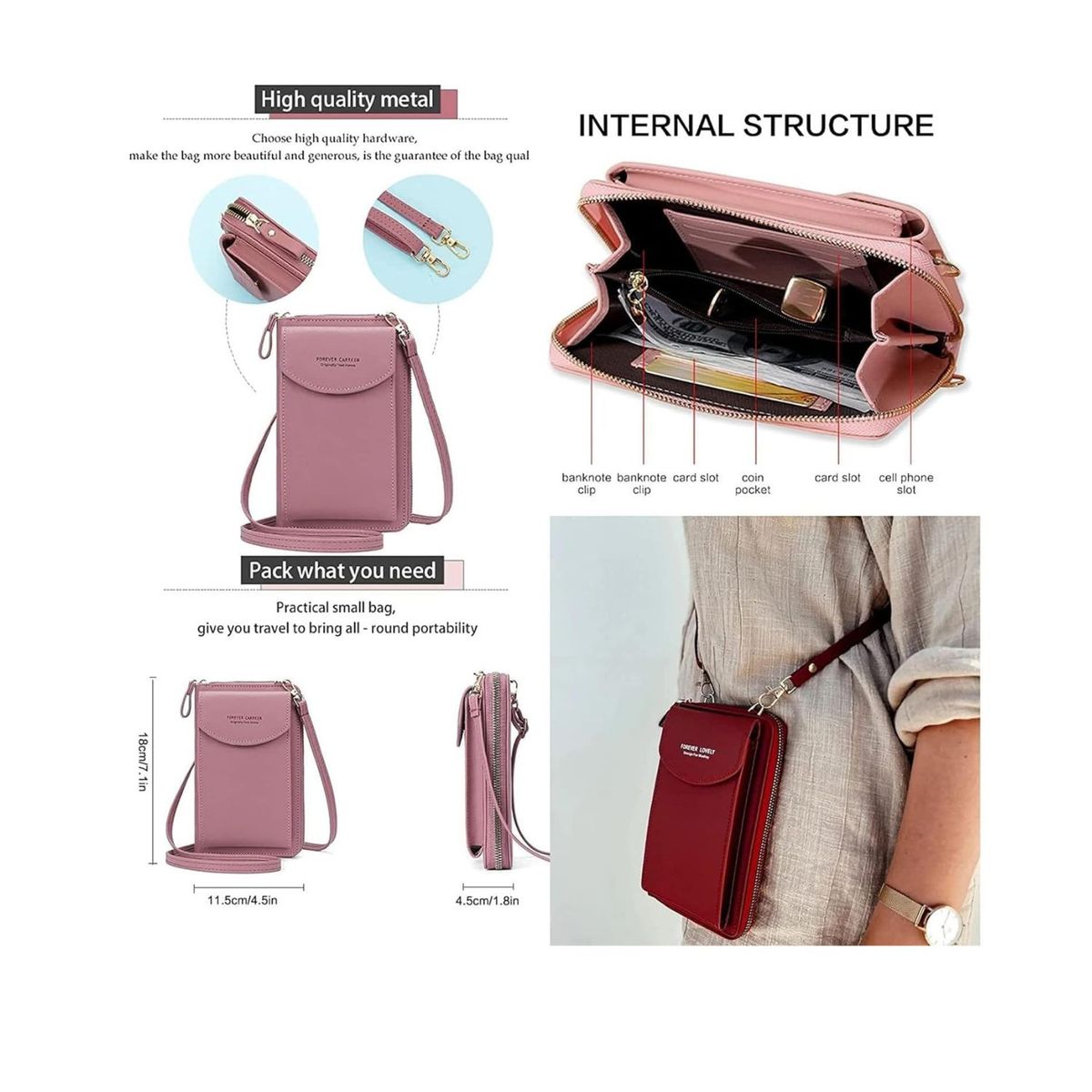 GENERICO - Cartera Morral Portacelular Amarillo