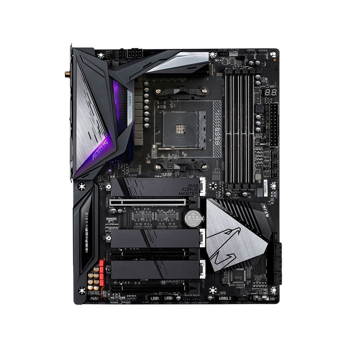 GIGABYTE - PLACA GIGABYTE B550 AORUS MASTER AM4 WI-FI RGB P/N: B550 AORUS MASTER