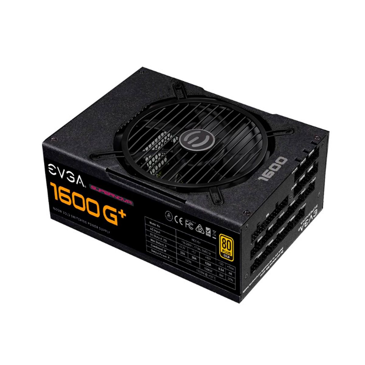 MALCREADO34458 - FUENTE DE PODER EVGA 1600 G+SUPERNOVA 80 PLUS 1600W P/N:220-GP-1600-X1