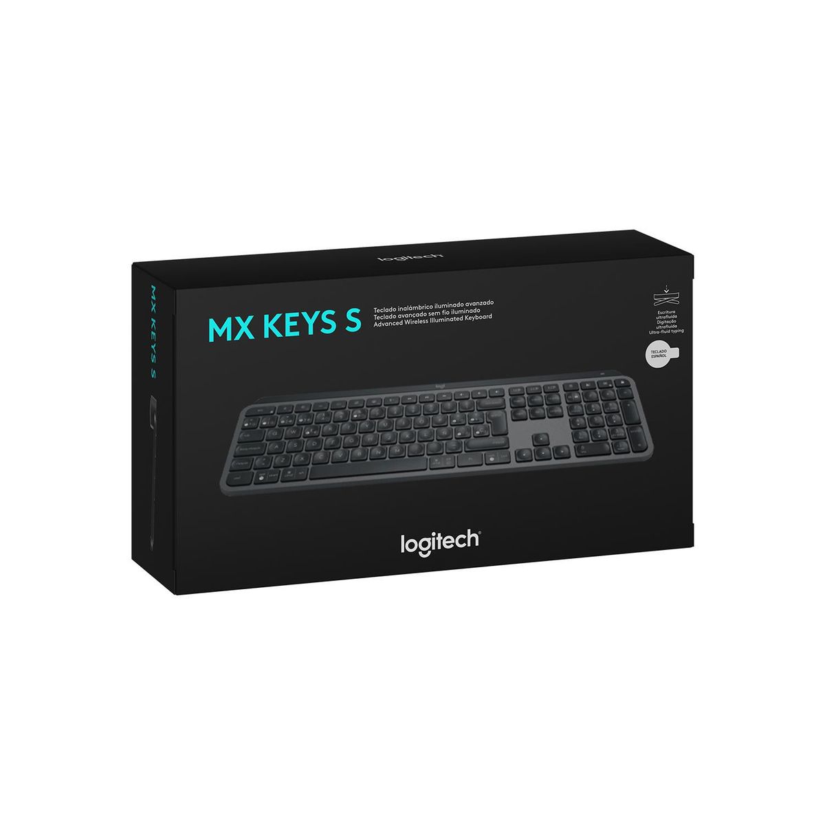 LOGITECH - Teclado Logitech Mx Keys S Illuminated Wireless/Bt Sp Black