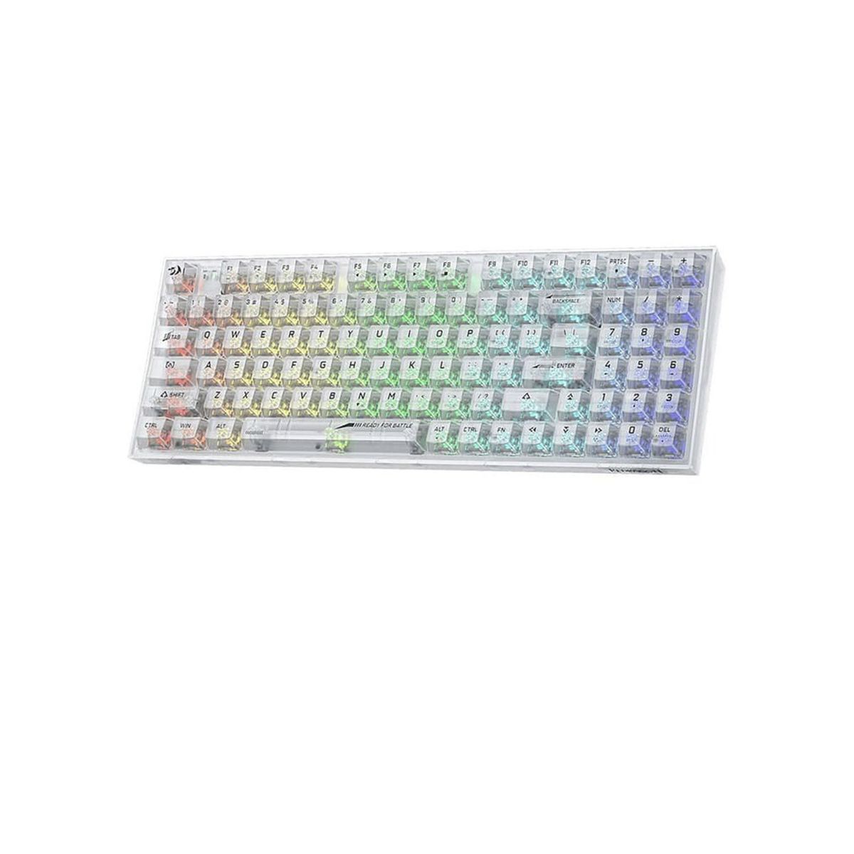 REDRAGON - Teclado Gamer Redragon Pollux Pro K628 Ct Rgb Pro English White