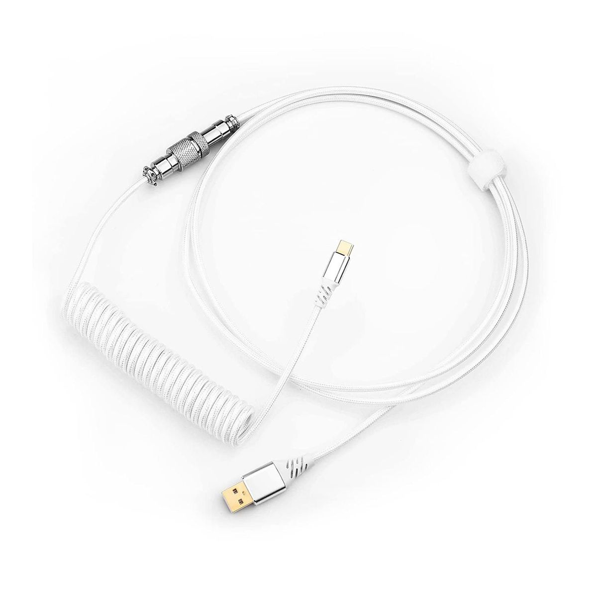 REDRAGON - Cable Para Teclado Redragon Coiled A115W White