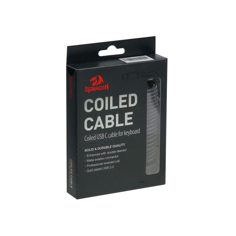 REDRAGON - Cable Para Teclado Redragon Coiled A115B Black