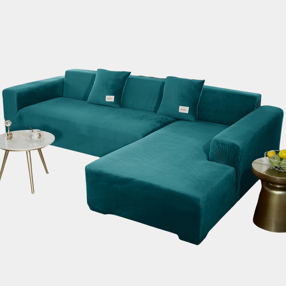 SALA FABULOSA - Funda de mueble modular 2 pzs con 6 fundas de cojines JADE