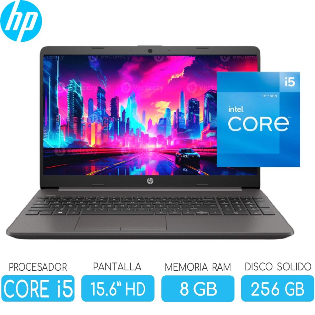 HP - Laptop HP core i5 Ram 8GB SSD 256GB Pant.15.6'' HD, sin windows HP 250 G9