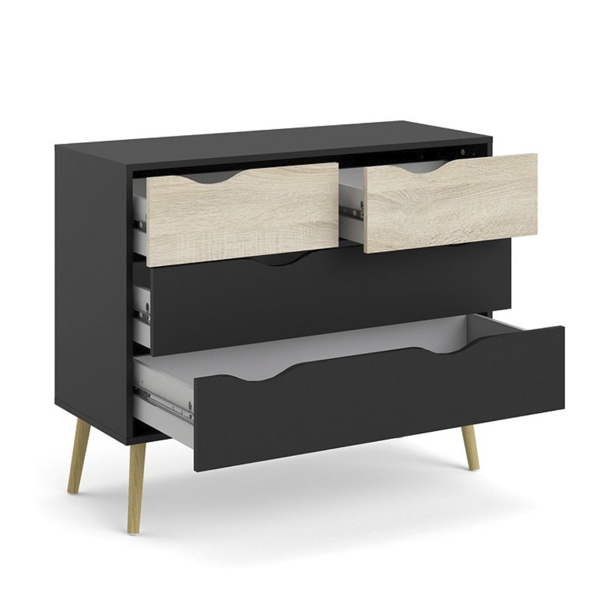 GENERICO - Cómoda Vintage Bastian 4 Cajones Armado - Gaudi