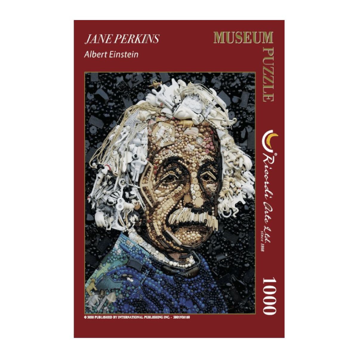 RICORDI ART - Rompecabezas Ricordi - Albert Einstein - Jane Perkins, 1000 Piezas