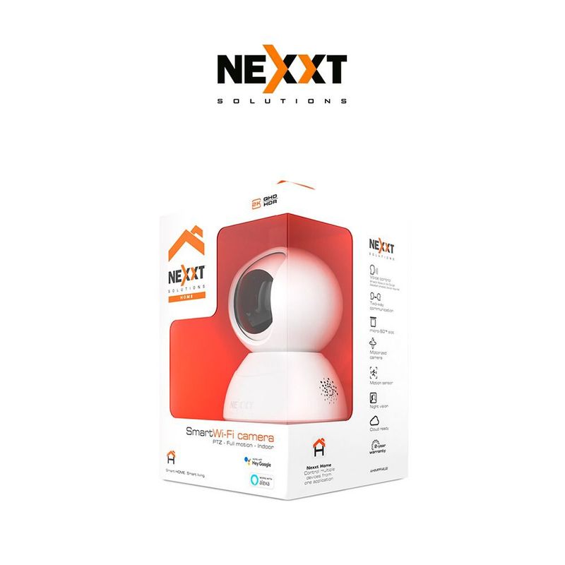 NEXXT SOLUTIONS - Cámara de seguridad Wi-Fi para interior 2K  AHIMPFI4U2 - Nexxt