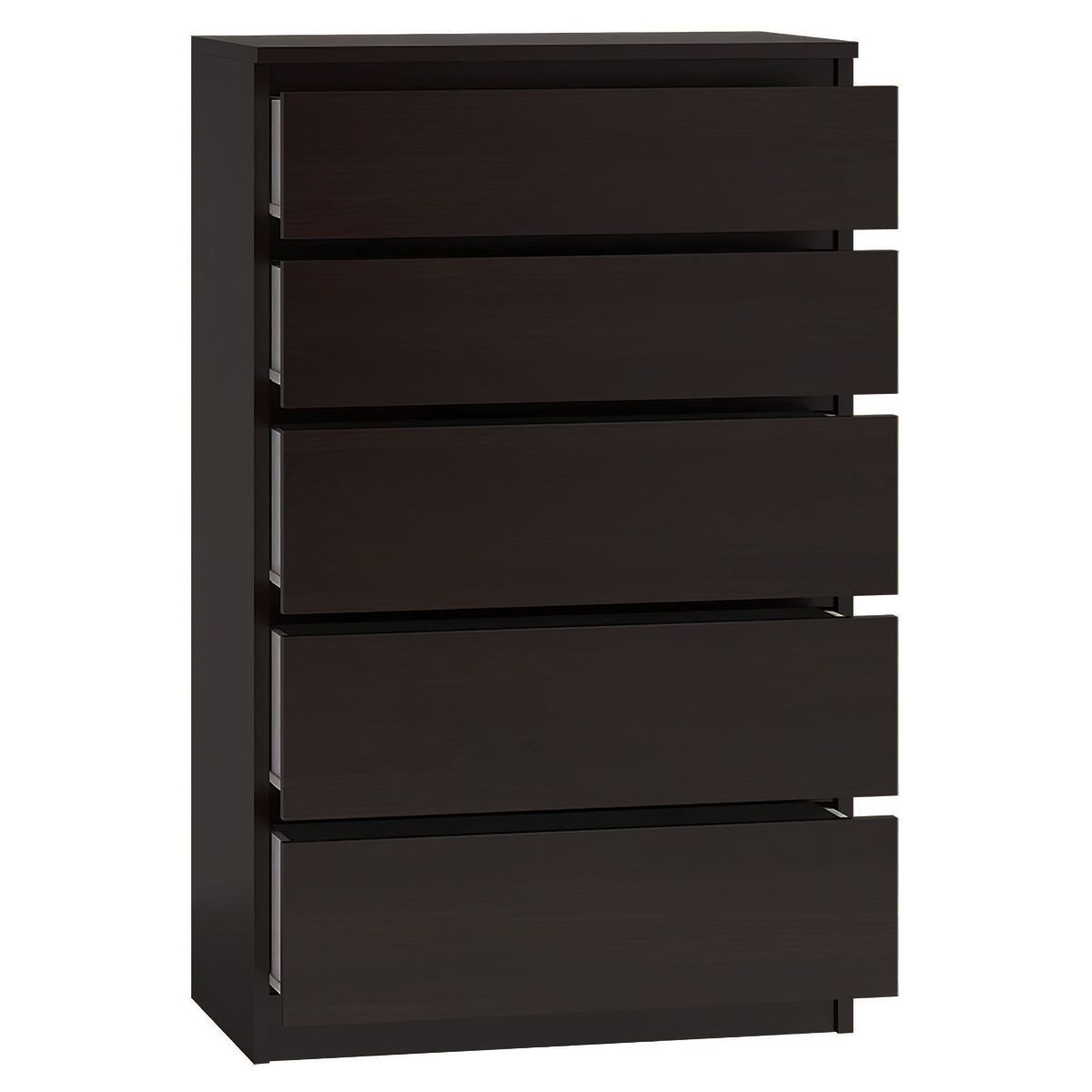 GENERICO - Cómoda Moderna Angie 5 Cajones Armado Color Wengue - Gaudi