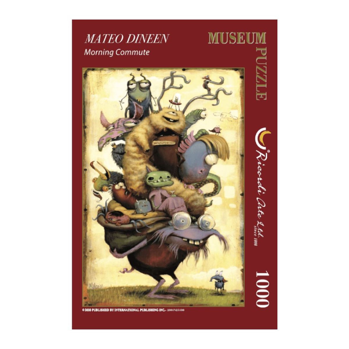 RICORDI ART - Rompecabezas Ricordi - Morning Commute - Mateo Dineen, 1000 Piezas