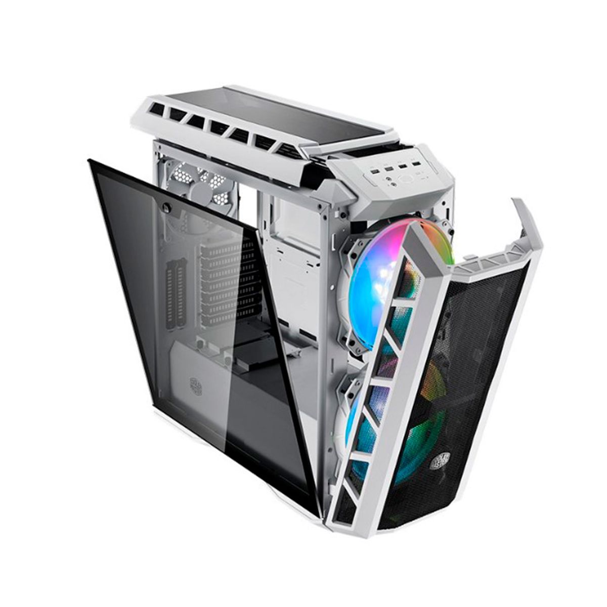 COOLER MASTER - CASE COOLER MASTER MESH WHITE ARGB V. TEMPLADO P/N: MCM-H500P-WGNN-S01