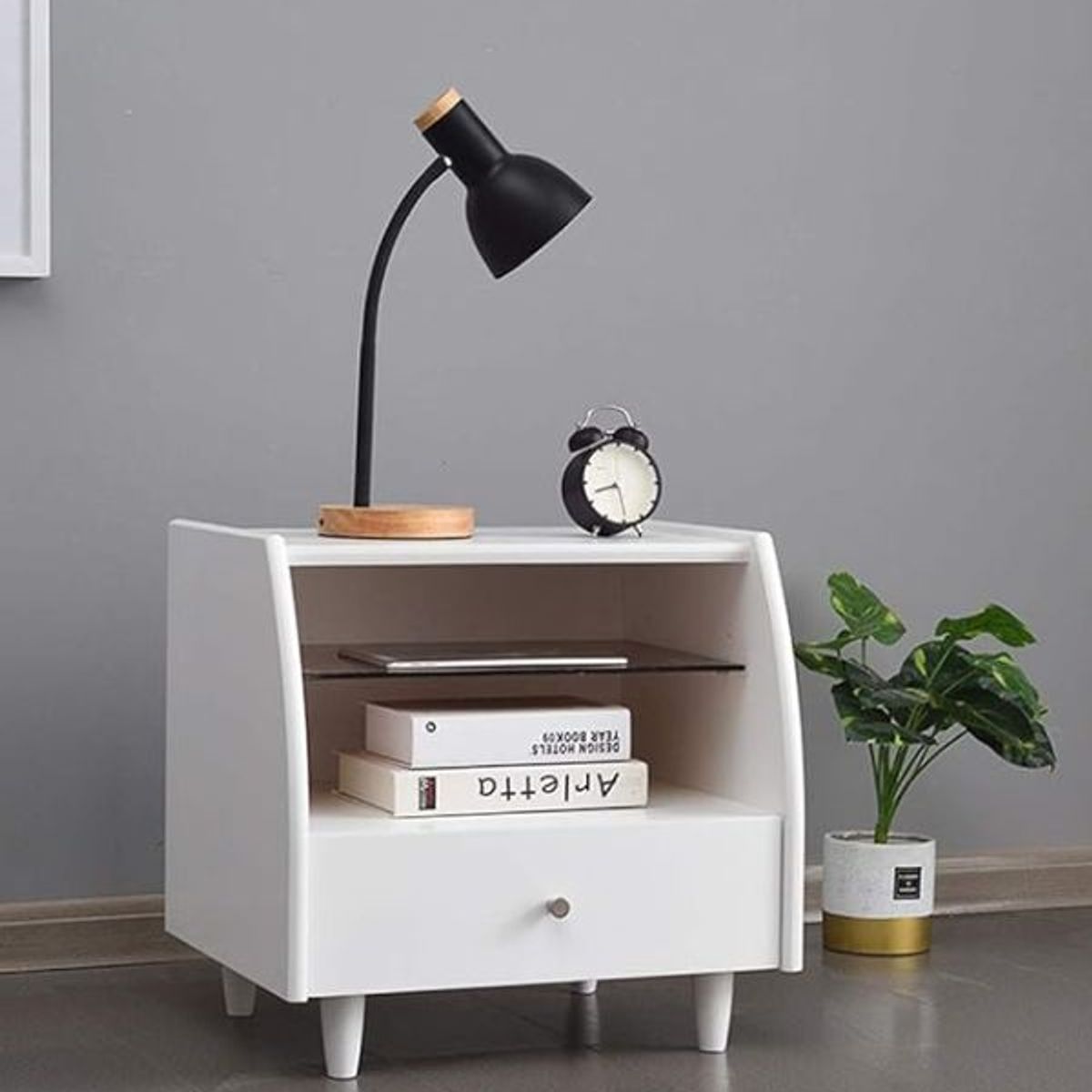 NACION MUEBLES - Mesa de Noche Retro Briza