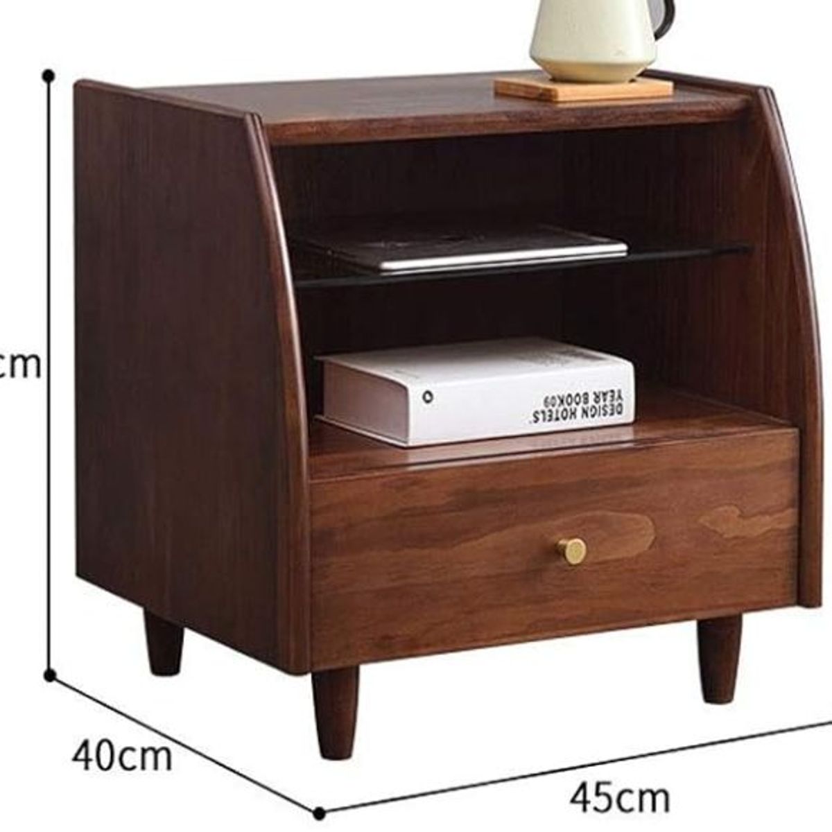 NACION MUEBLES - Mesa de Noche Retro Briza