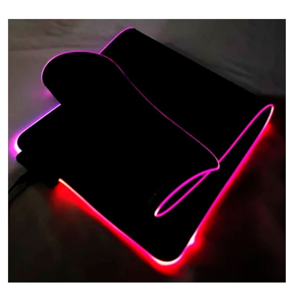 GENERICO - Pad Mouse Gaming Con Switch de Cambio Luces Led Alfombrilla Gamer RGB
