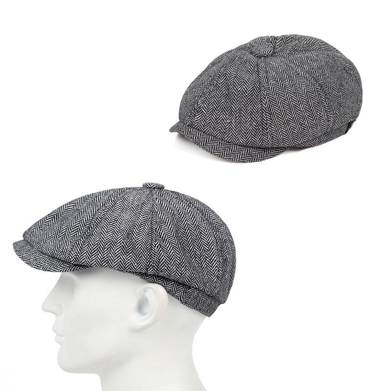 KAST PE - Boina Beck Jaspeado Gris claro Talla M para Caballeros