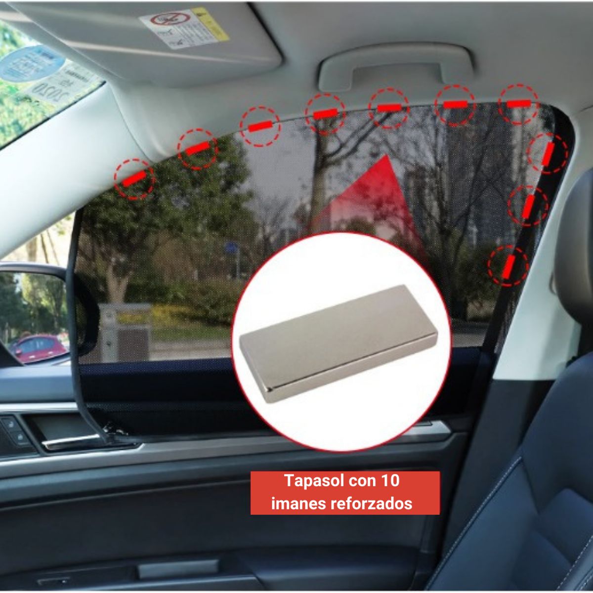 CARJOLLITY - Tapasol parasol magnético ventana de puerta auto camioneta