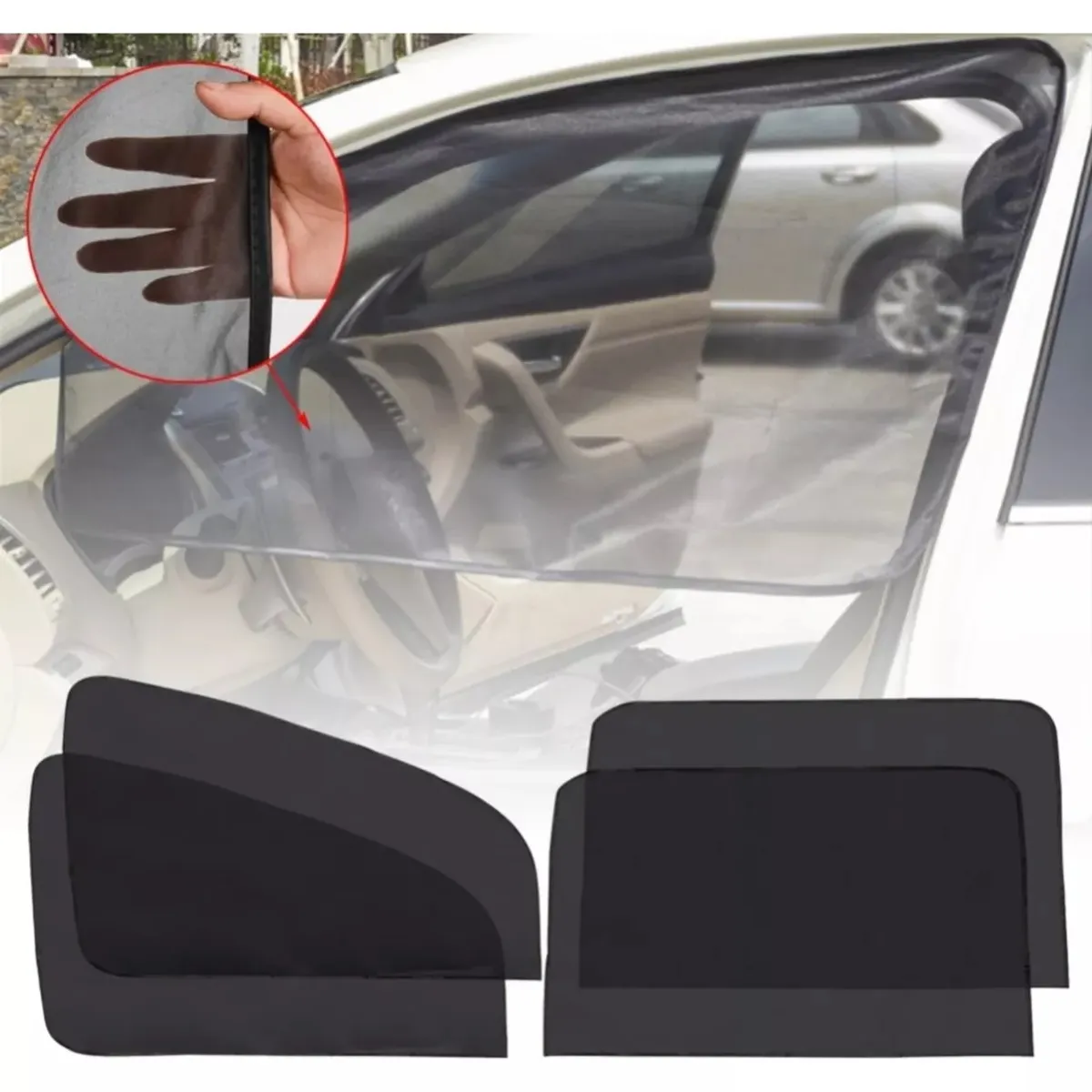 CARJOLLITY - Tapasol parasol magnético ventana de puerta auto camioneta