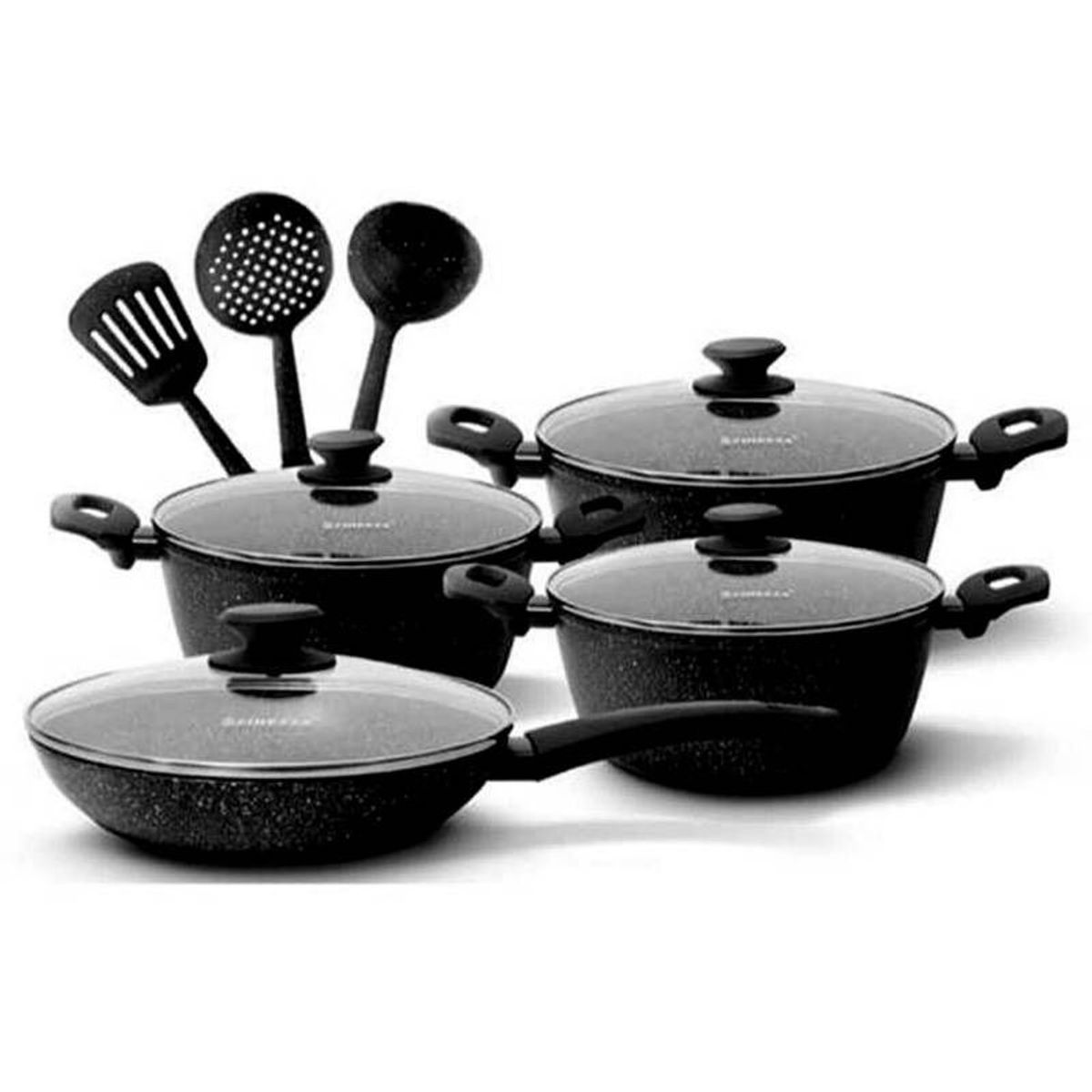 FINEZZA - SET DE OLLAS DE ULTRAGRANITO 11 PZAS FZ-X1705M