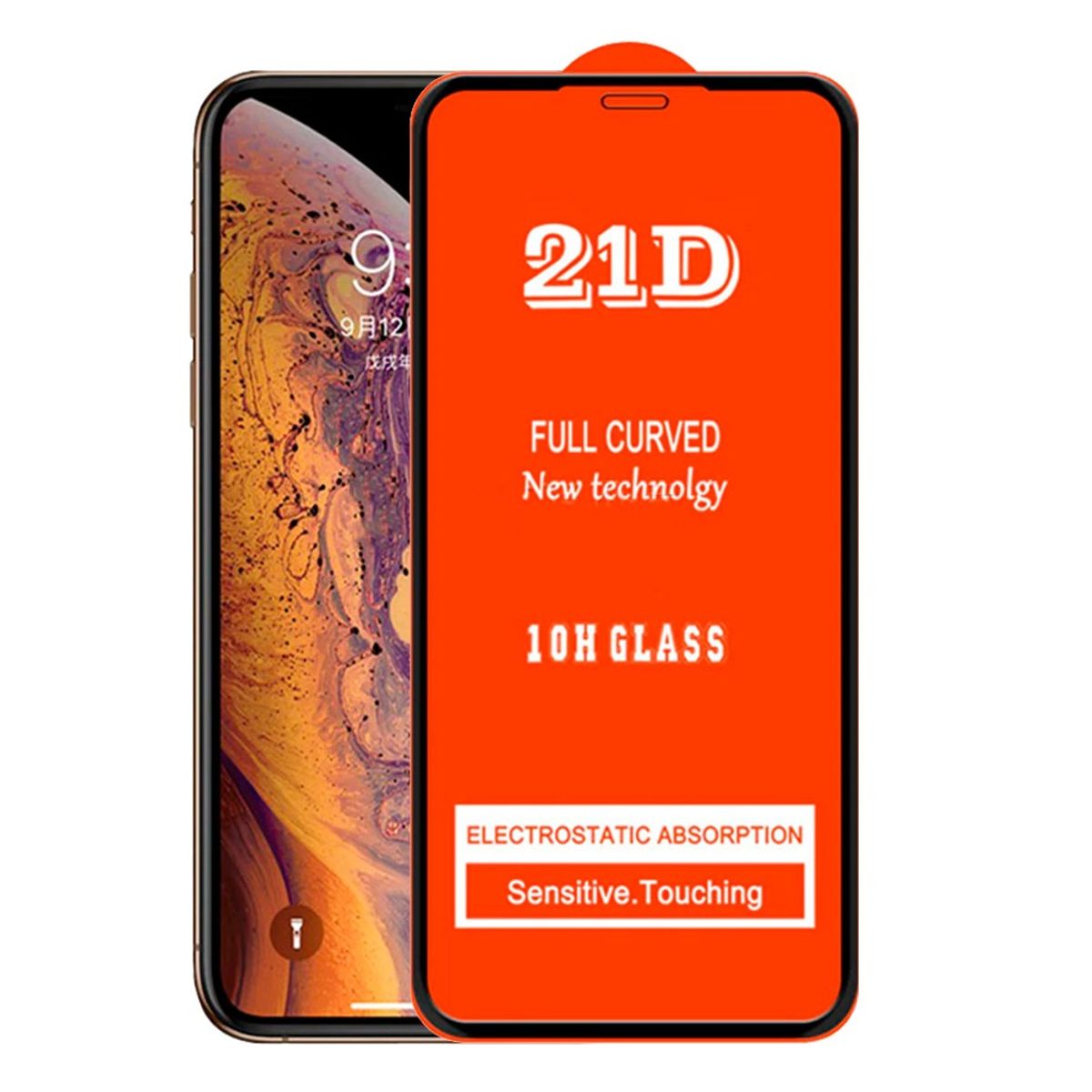 GENERICO - Mica para Iphone 11 Protector de pantalla 21D Antishock Resistente