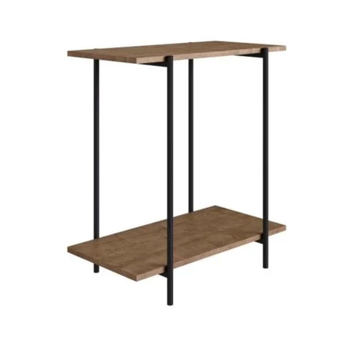 TU MESITA - Mesa Lateral Moderna Dejo Marrón/Negro