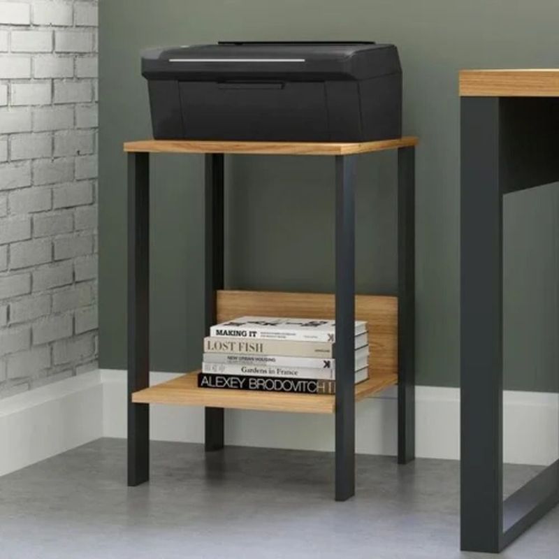 TU MESITA - Mesa Lateral Moderna Rafo Marrón