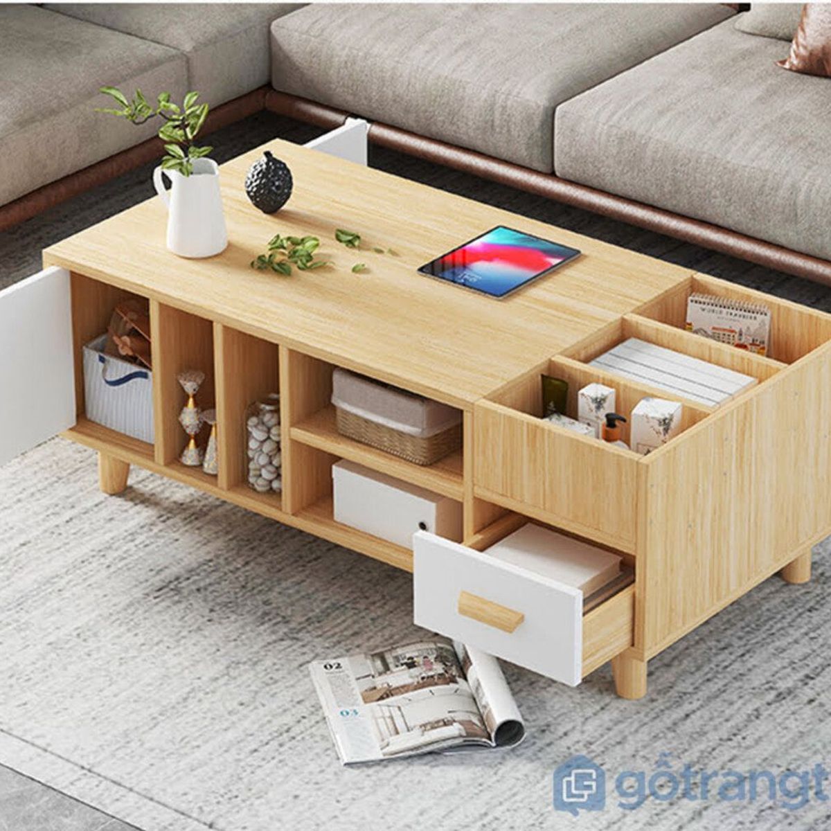 TU MESITA - Mesa de Centro Vintage Aurelio 120cm