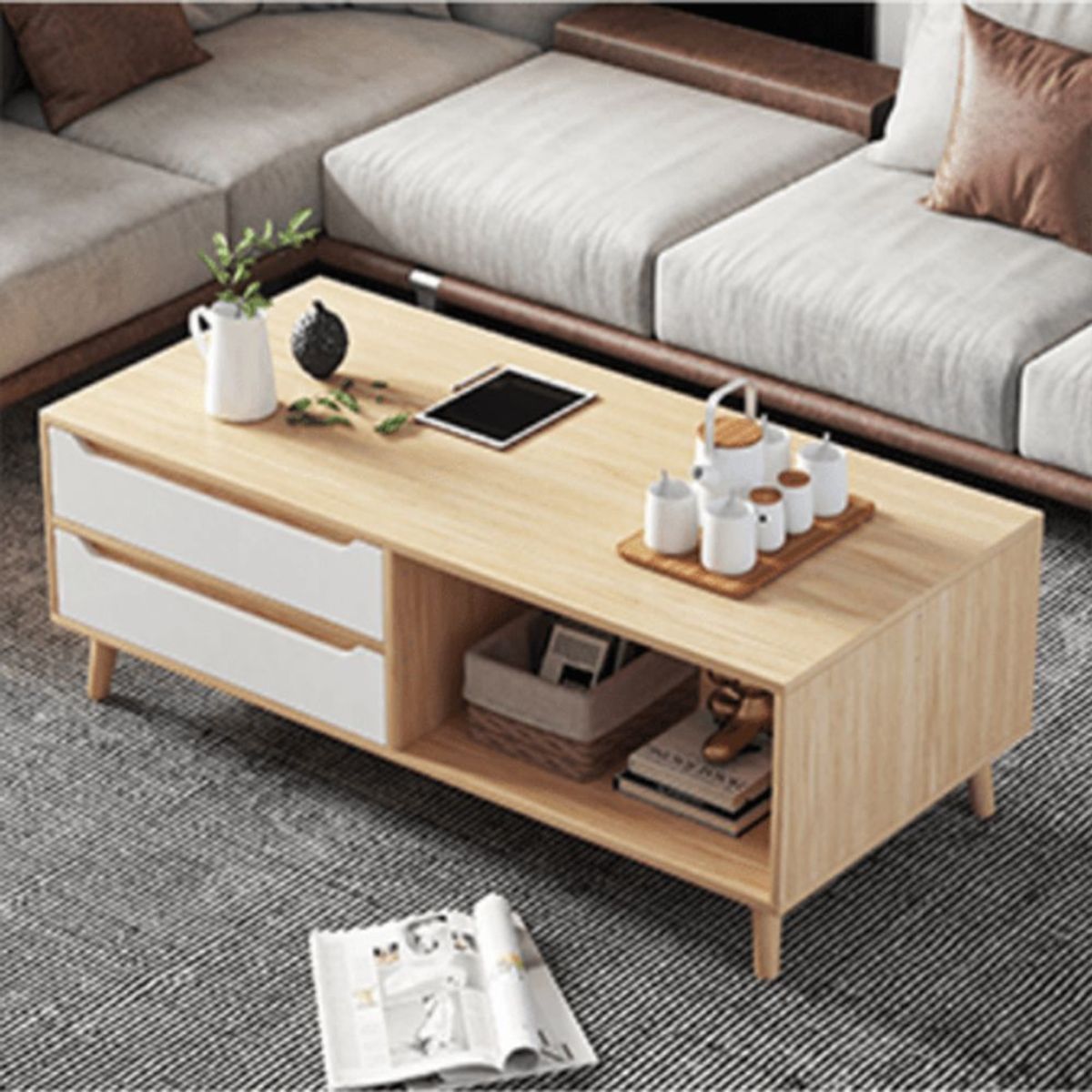 TU MESITA - Mesa de Centro Vintage Federico 120cm