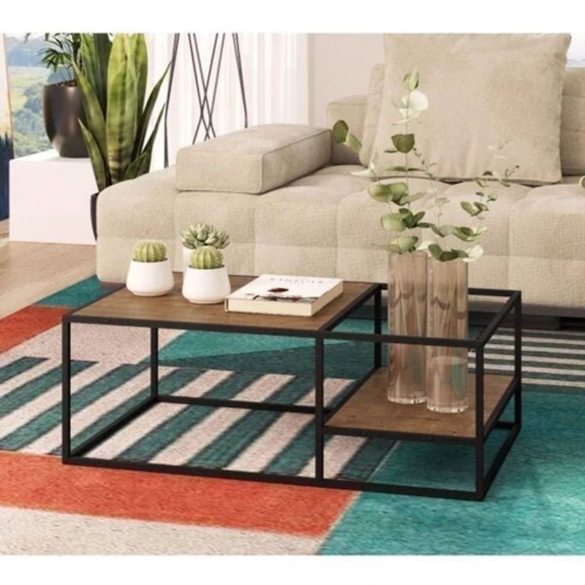 TU MESITA - Mesa de Centro Moderna Devis 100cm