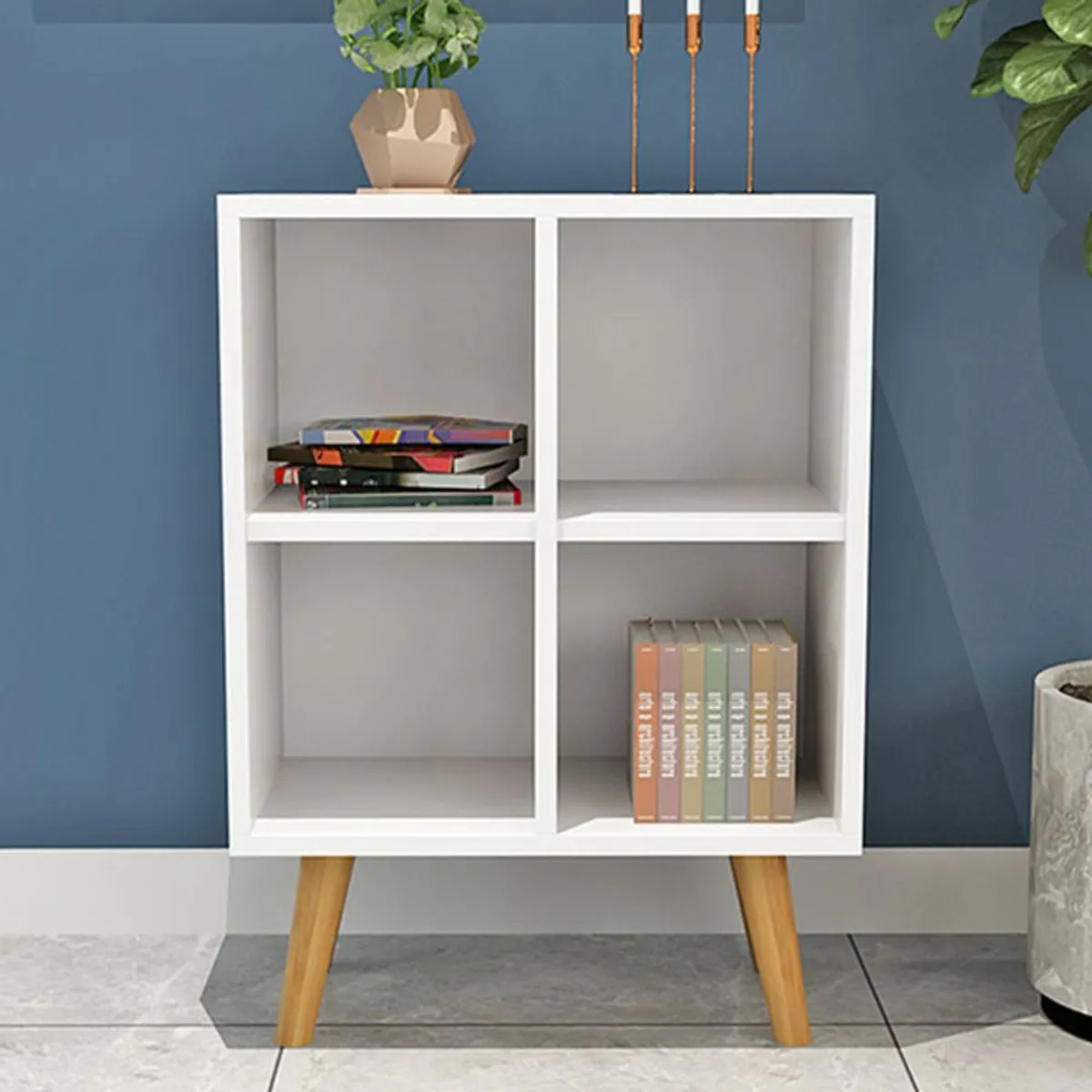 TU MESITA - Mesa Auxiliar Vintage Moderno Renzo Blanco