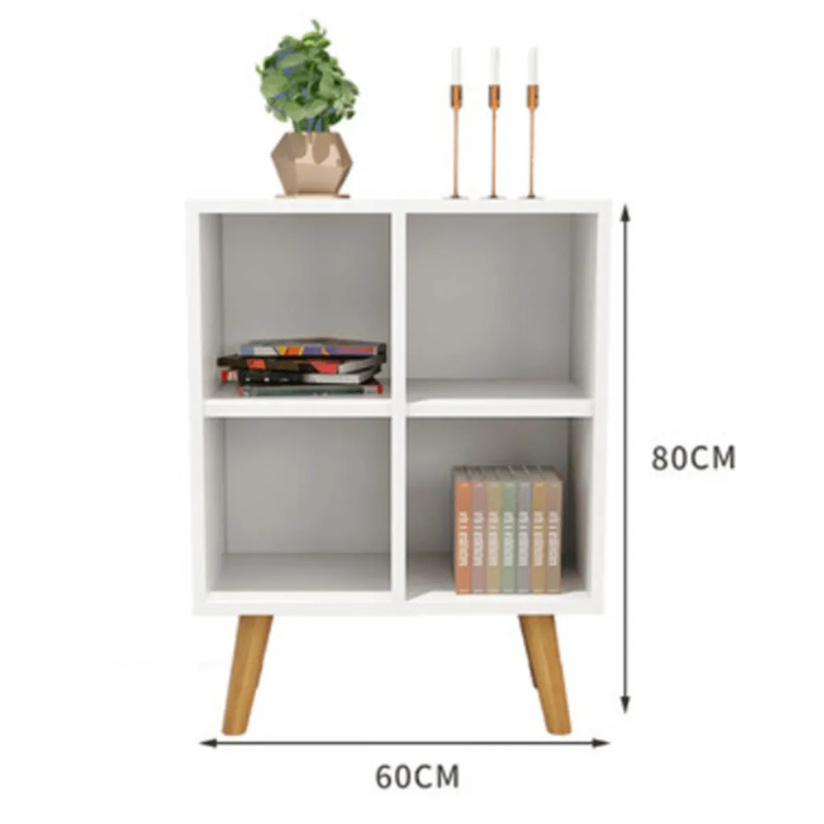 TU MESITA - Mesa Auxiliar Vintage Moderno Renzo Blanco