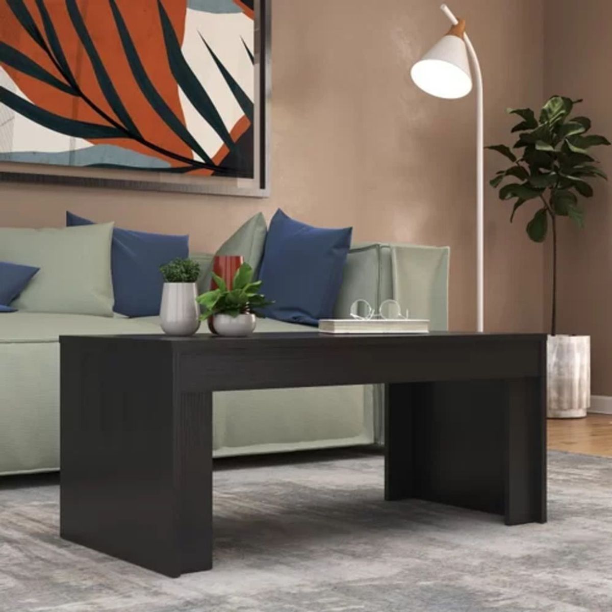 TU MESITA - Mesa de Centro Moderna Ficayo Negro