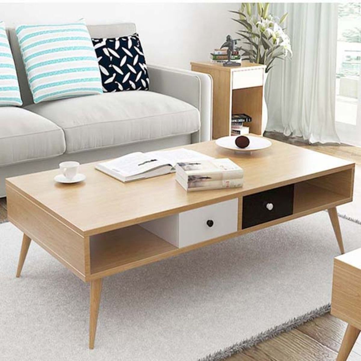 TU MESITA - Mesa de Centro Moderno Henry 120cm