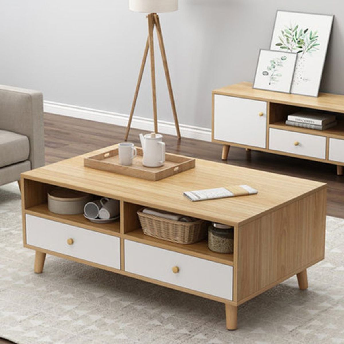 TU MESITA - Mesa de Centro Vintage Domenik 120cm