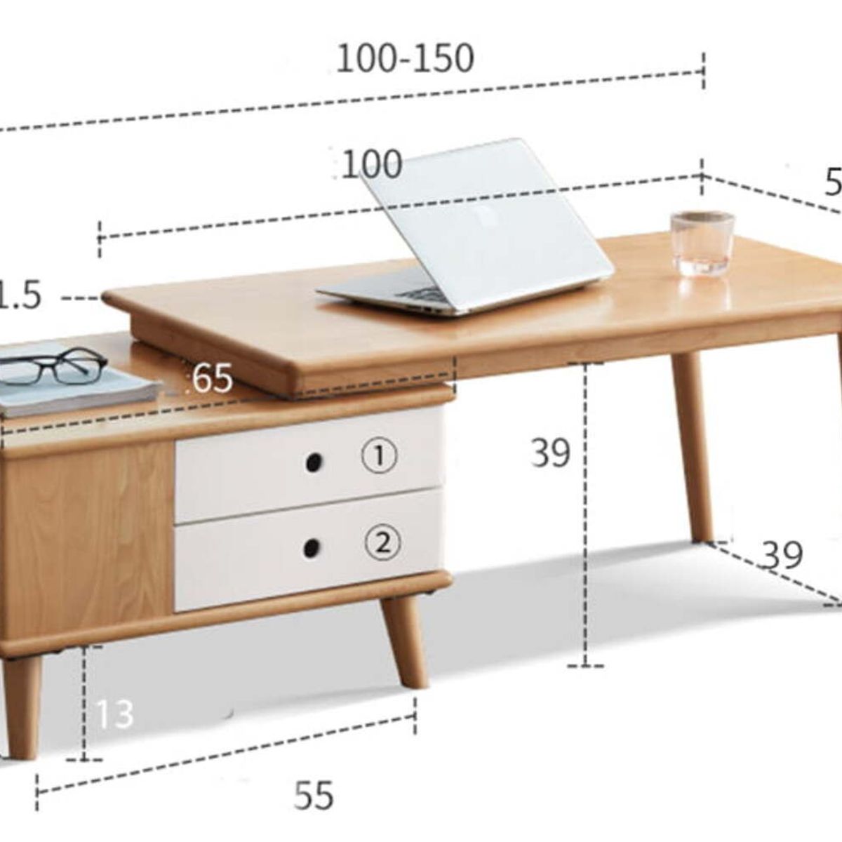 TU MESITA - Mesa de Centro Vintage Moderna Bruno