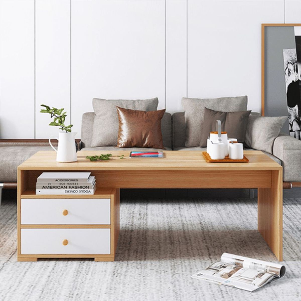 TU MESITA - Mesa de Centro Moderna Naty Duna