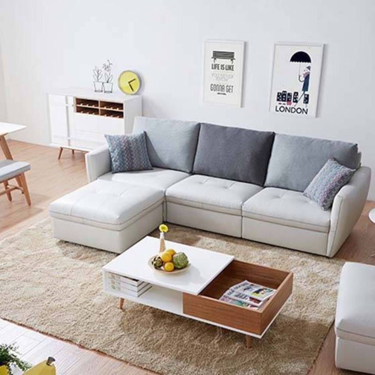 TU MESITA - Mesa de Centro Vintage Luz 120cm